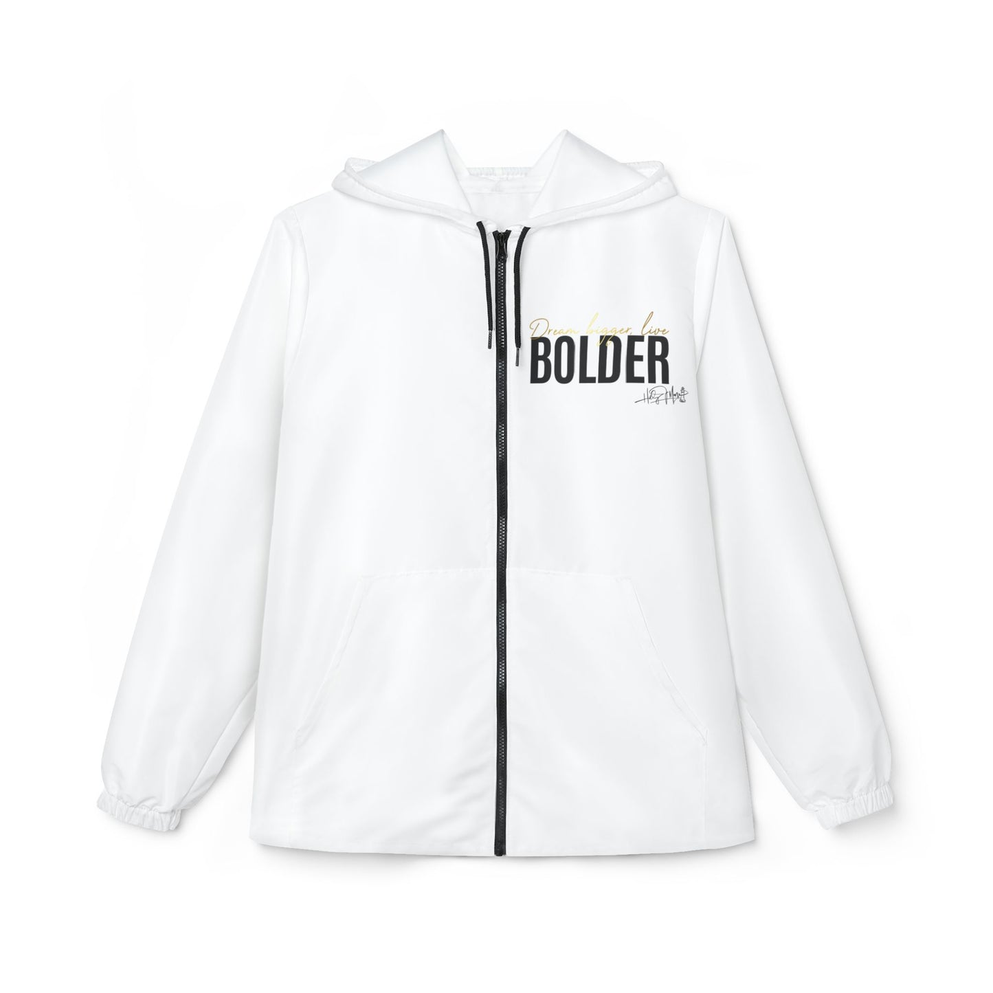 Windbreaker Jacket - Live Bolder - White