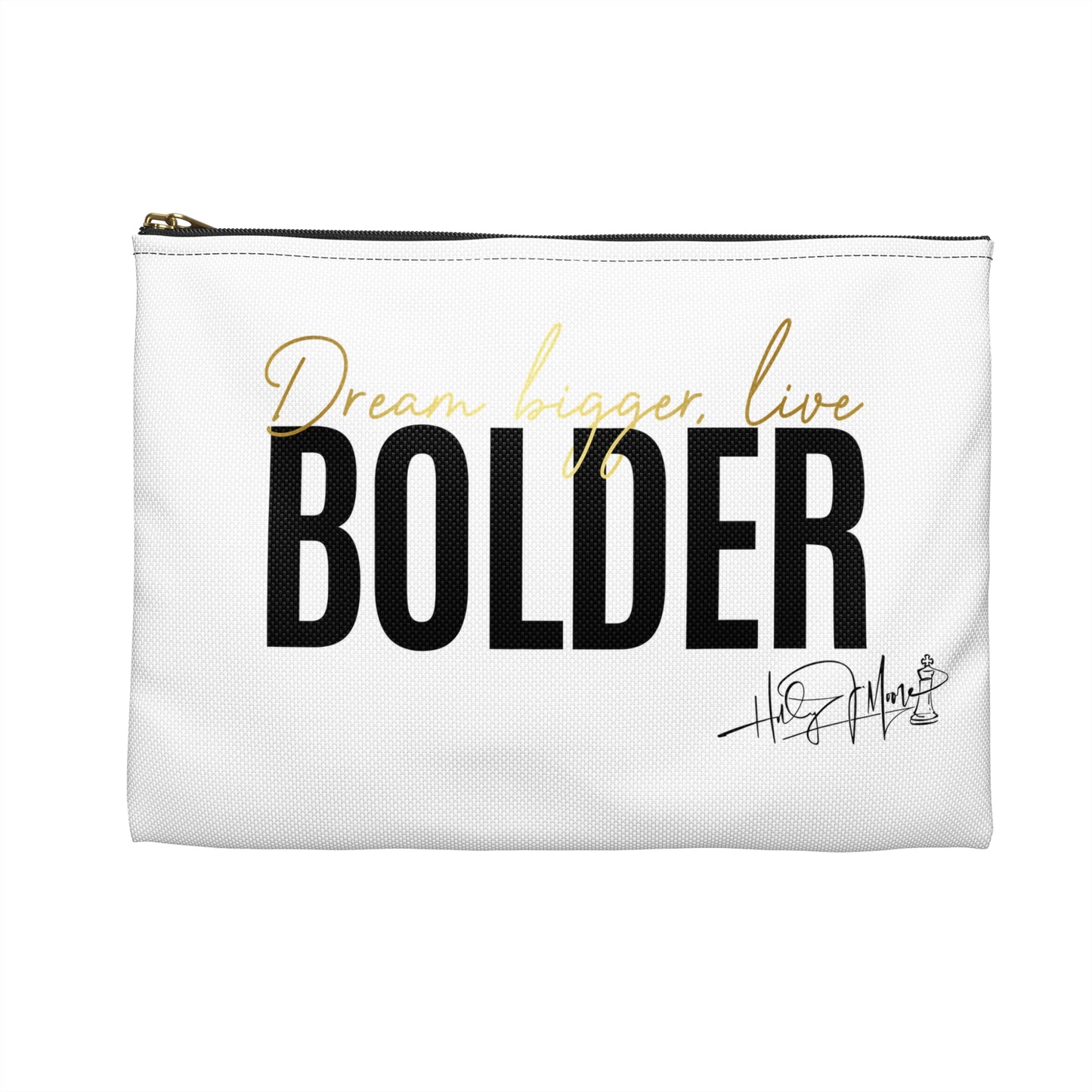 Accessory Pouch - Live Bolder White