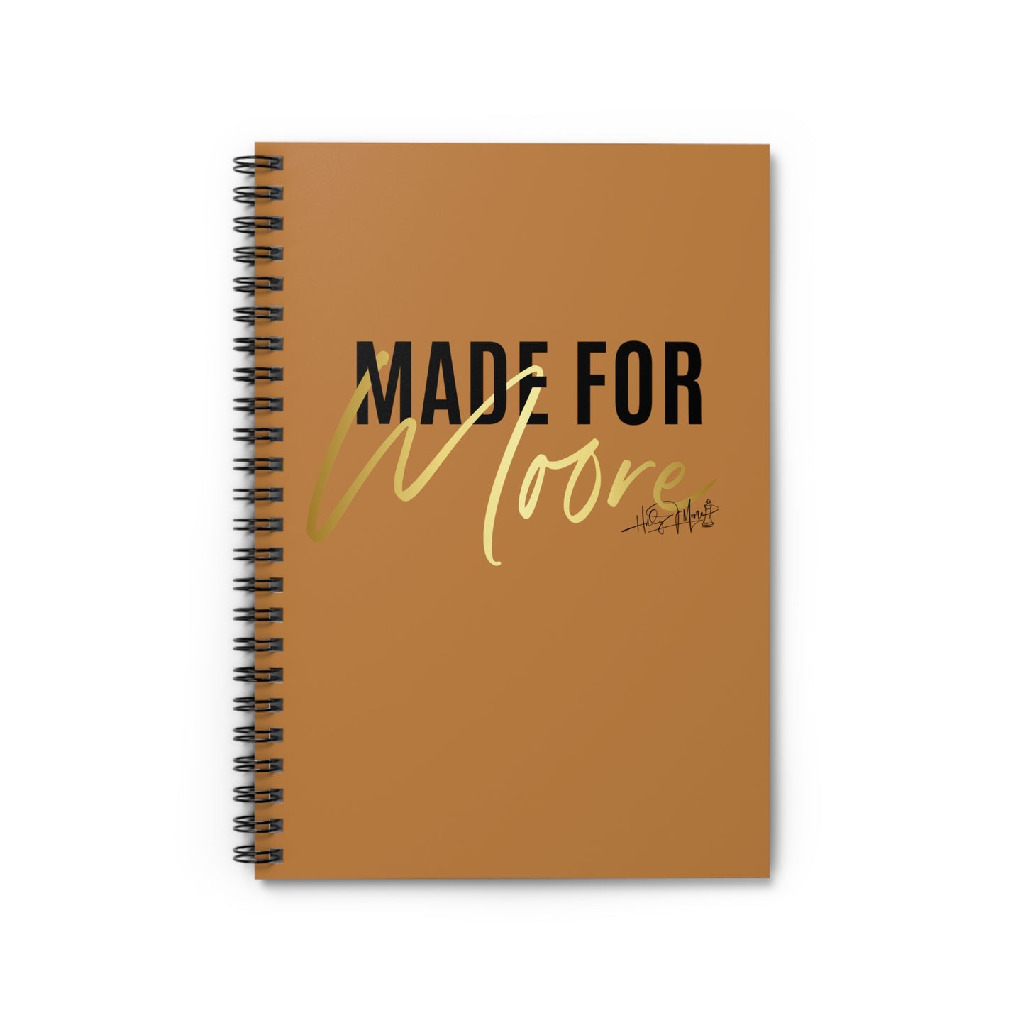 6x8 Spiral Notebook - Made For Moore Lt Brown