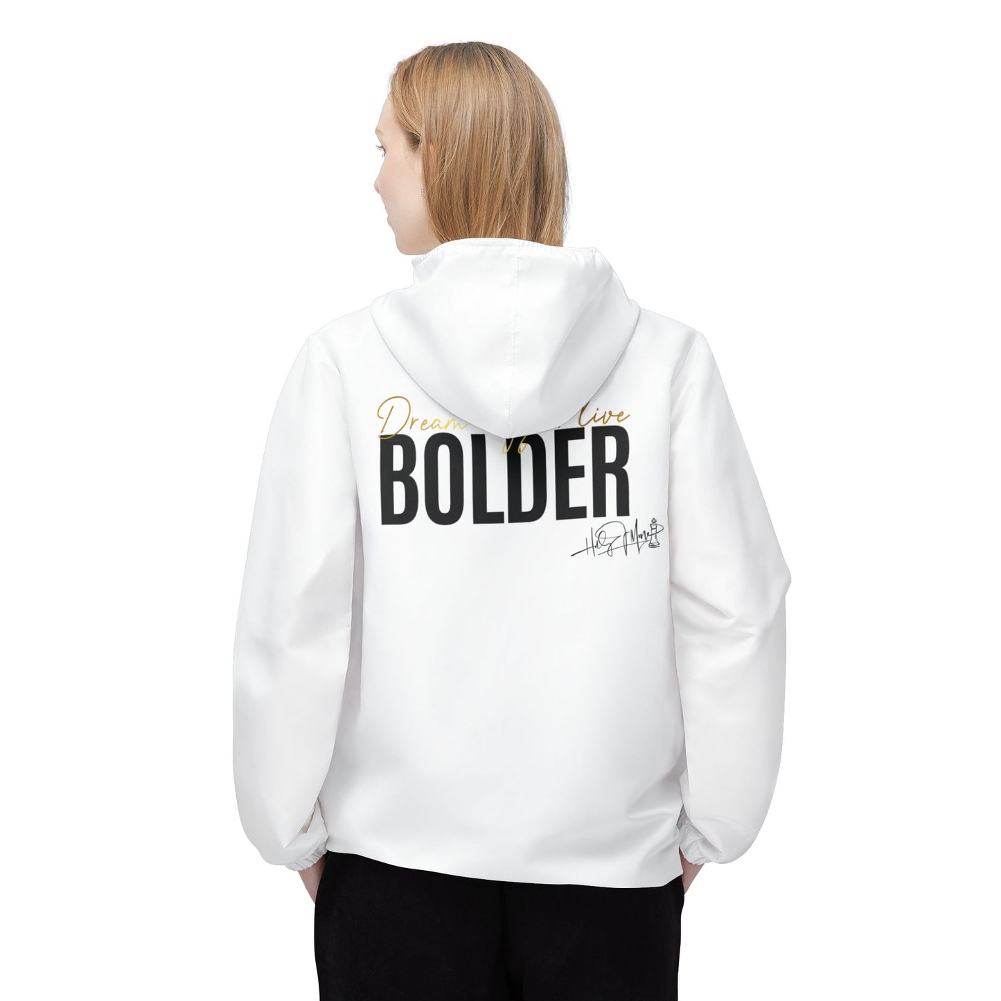Windbreaker Jacket - Live Bolder - White