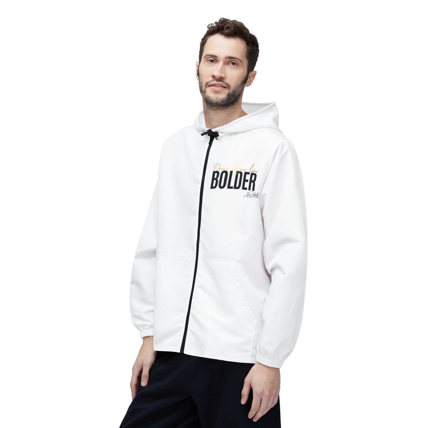 Windbreaker Jacket - Live Bolder - White