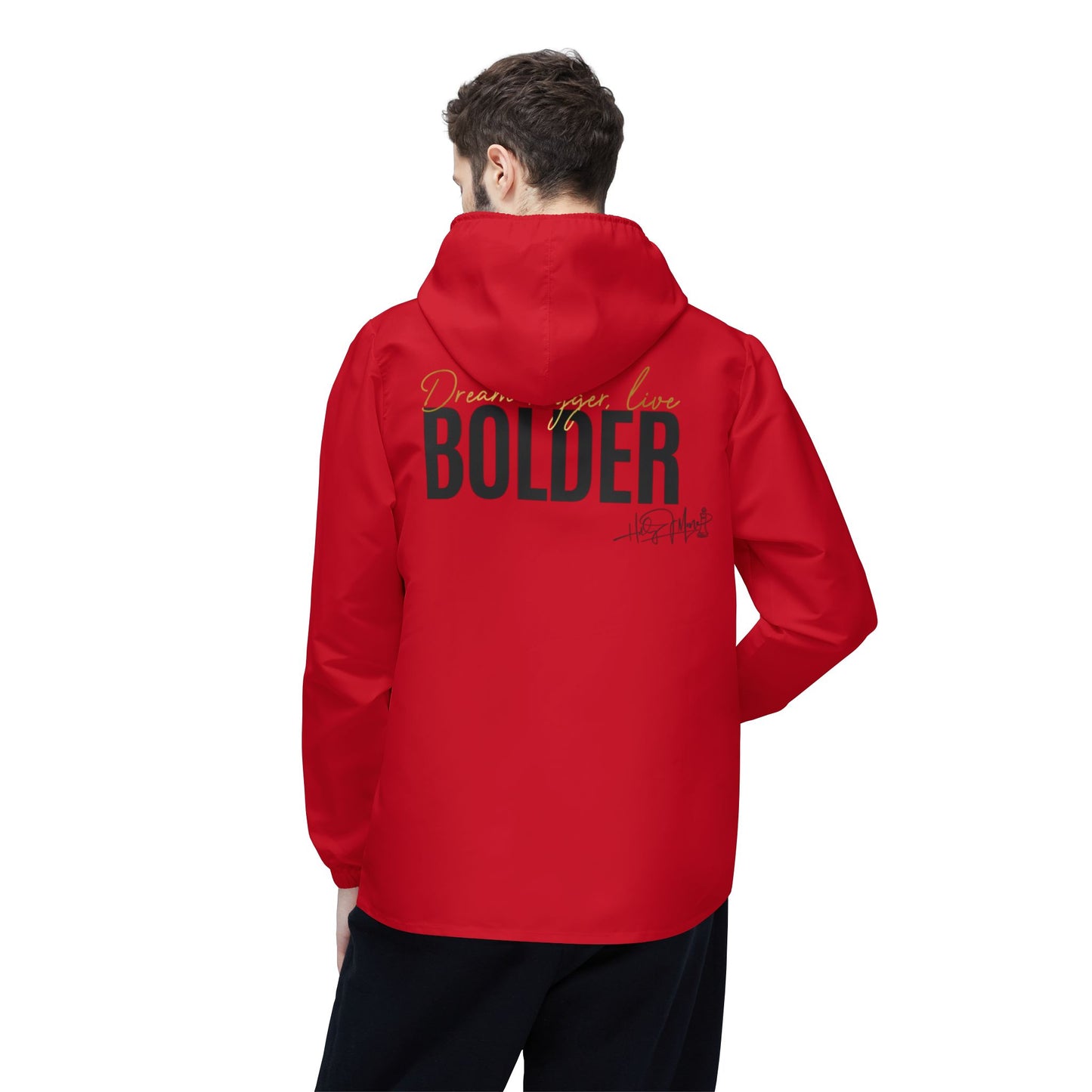 Windbreaker Jacket - Live Bolder - Red