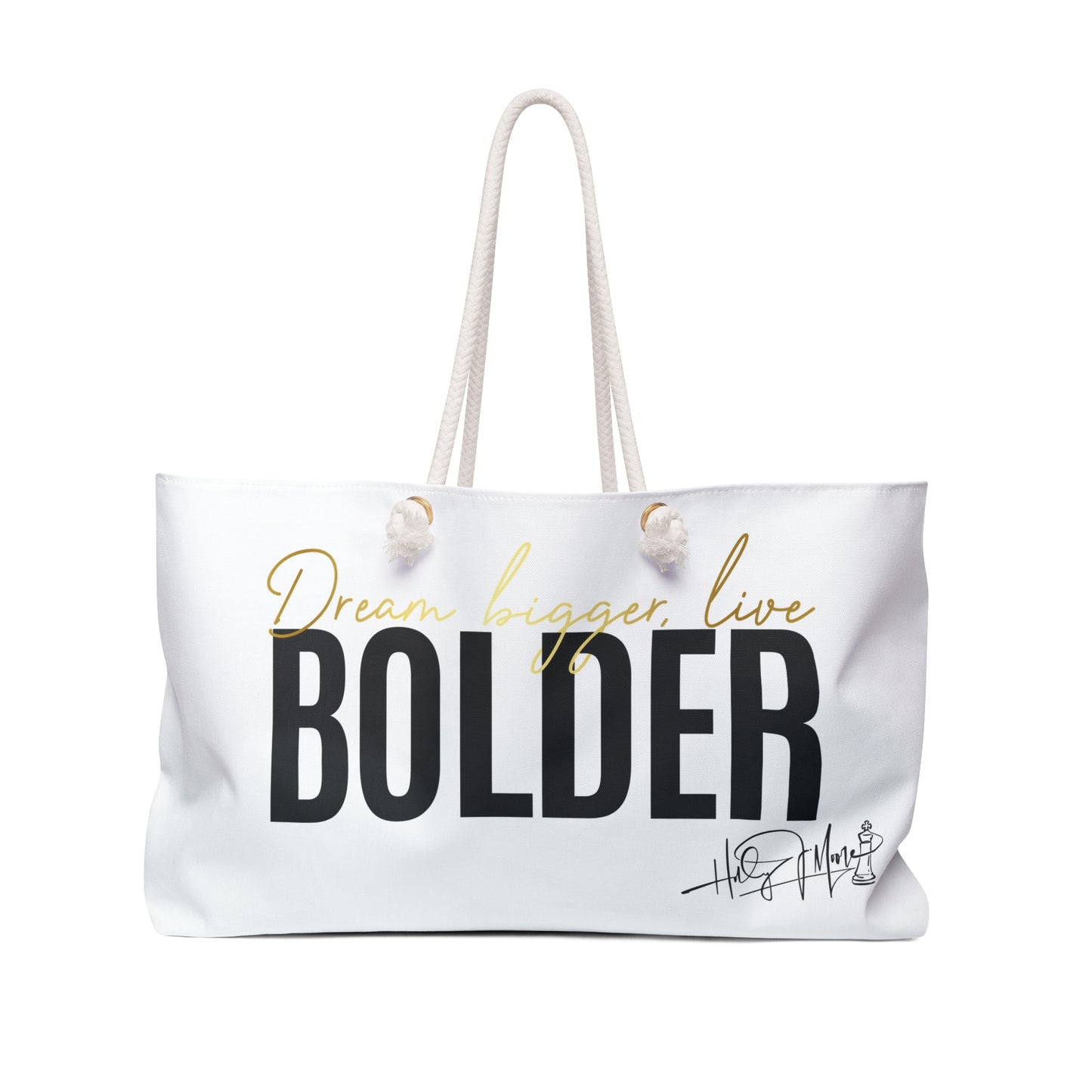 Weekender Bag - Live Bolder White