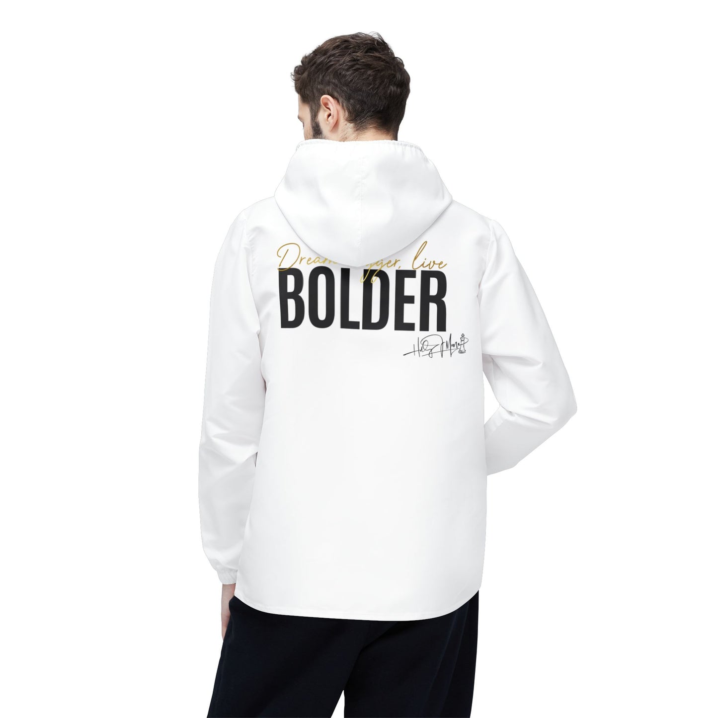 Windbreaker Jacket - Live Bolder - White
