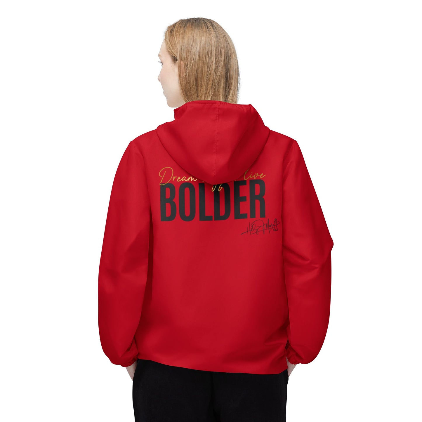 Windbreaker Jacket - Live Bolder - Red