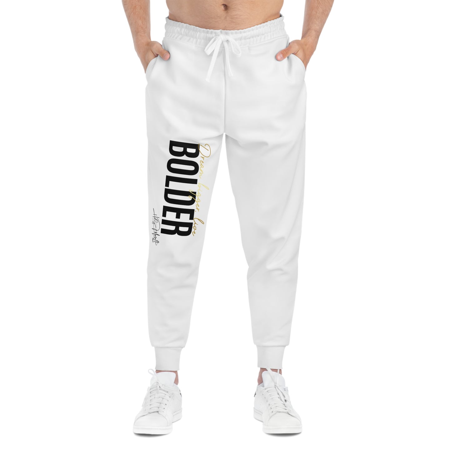 Athletic Joggers - Live Bolder White