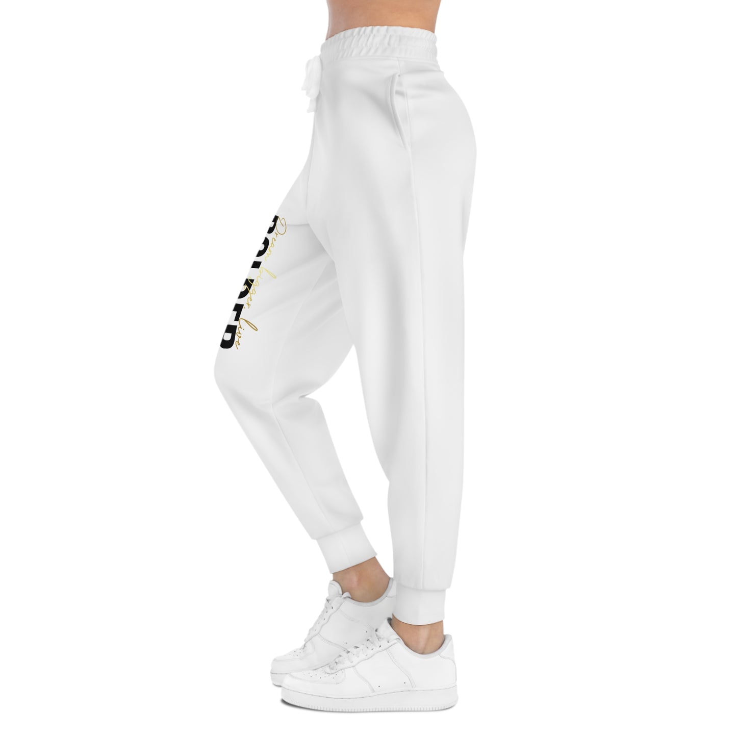 Athletic Joggers - Live Bolder White