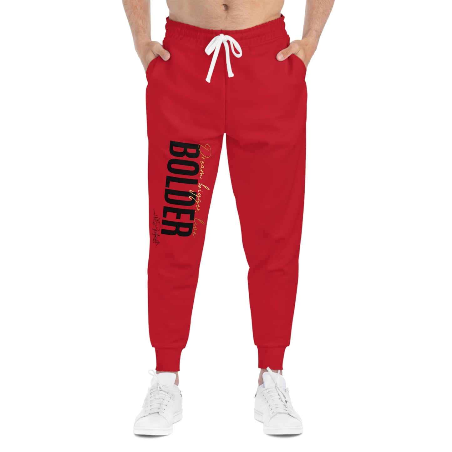 Athletic Joggers - Live Bolder Red