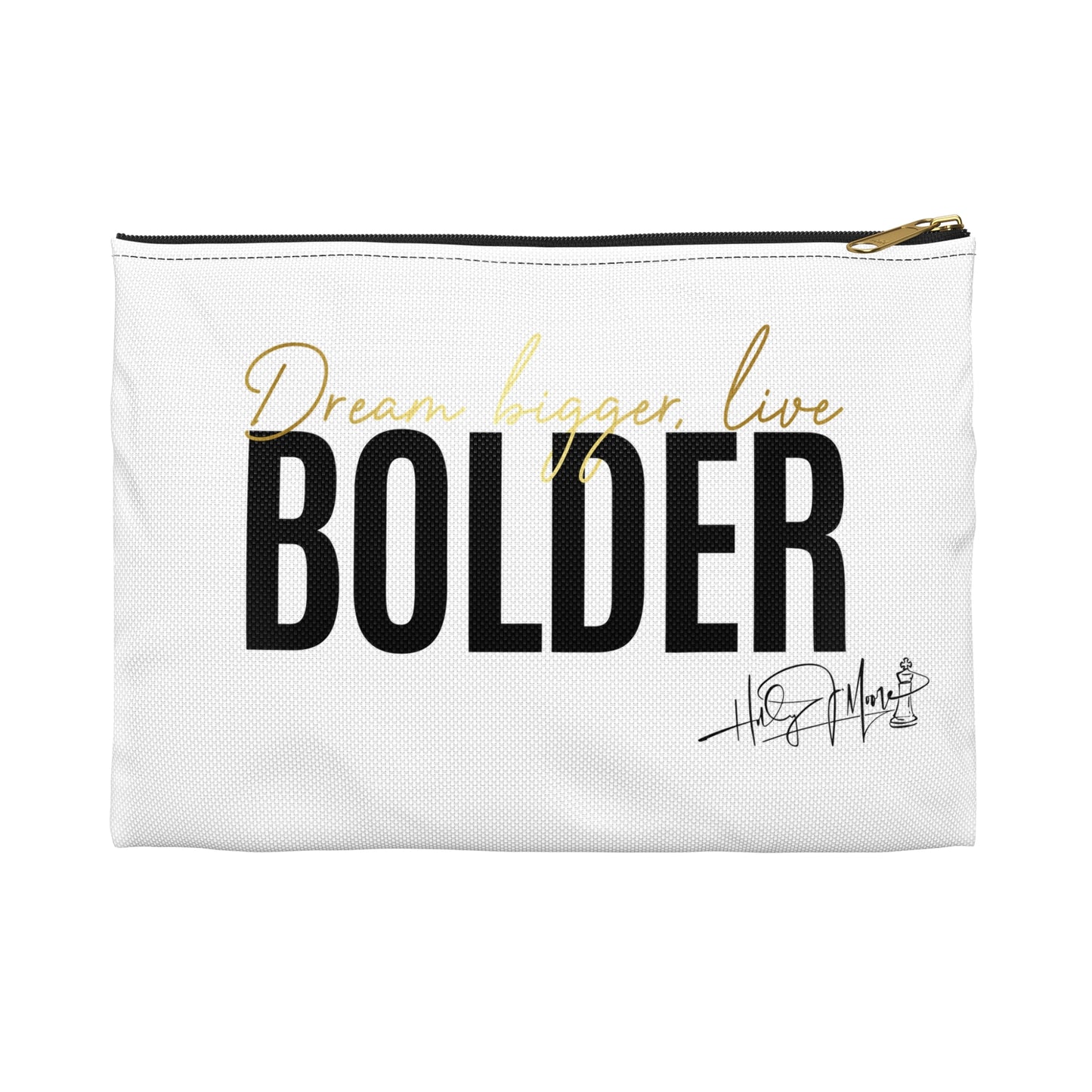 Accessory Pouch - Live Bolder White