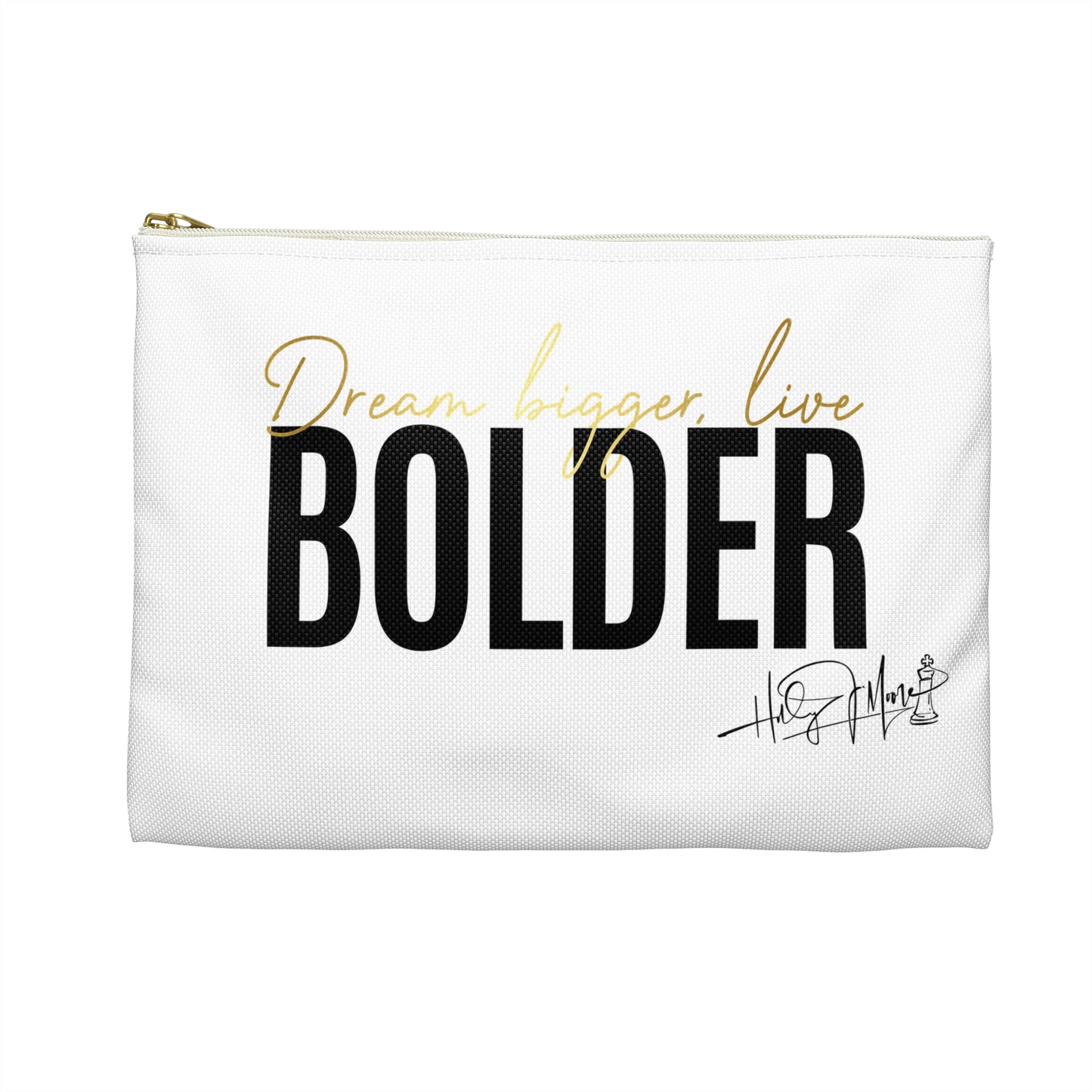 Accessory Pouch - Live Bolder White