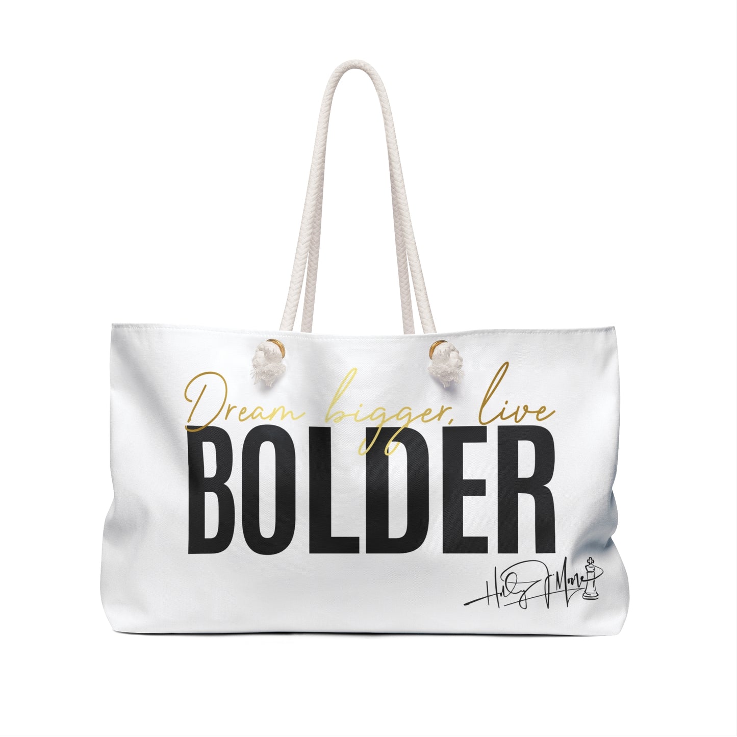 Weekender Bag - Live Bolder White