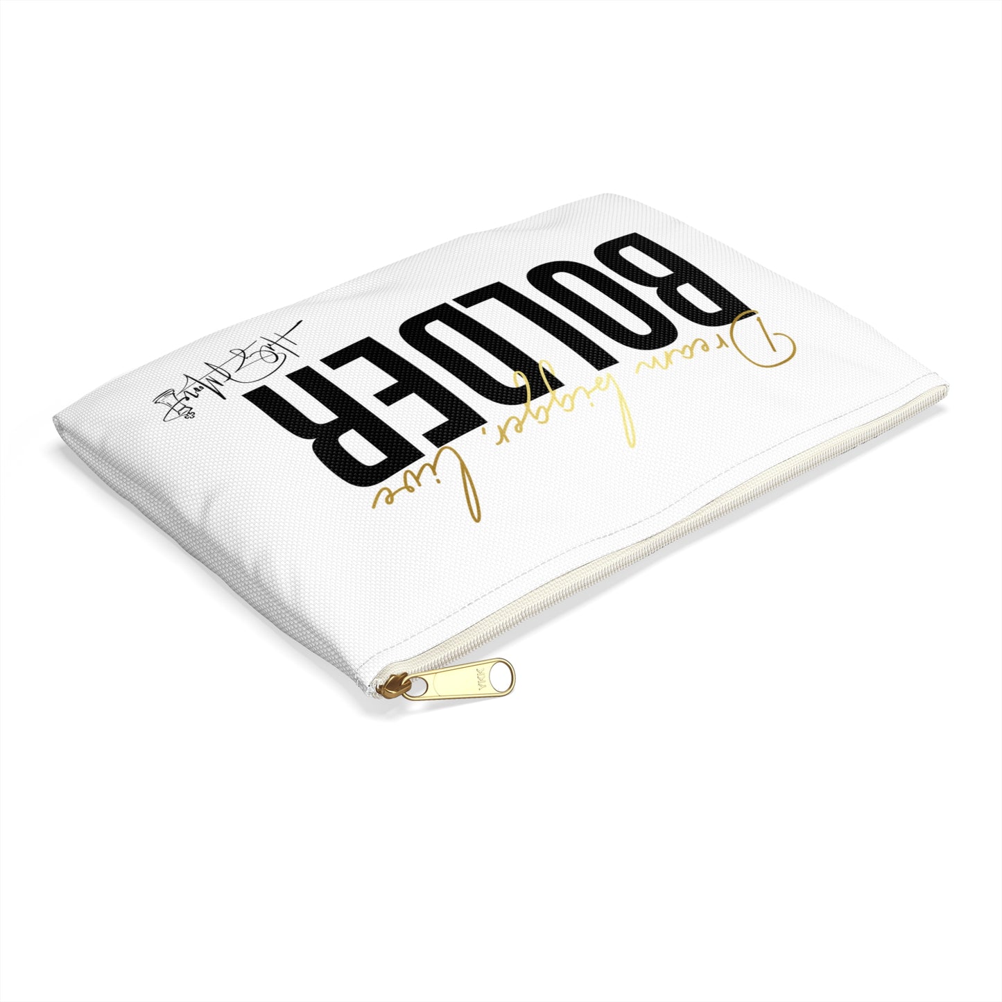 Accessory Pouch - Live Bolder White