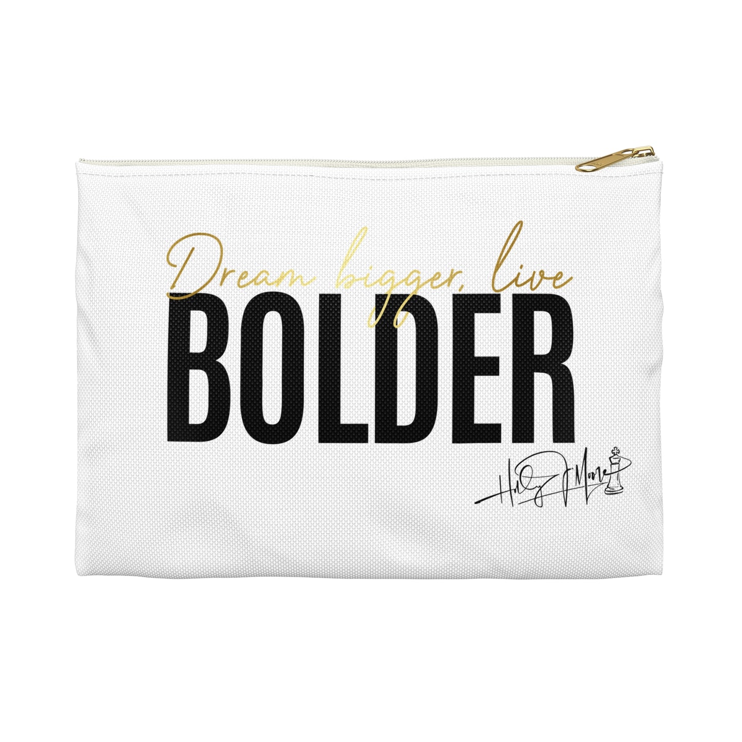 Accessory Pouch - Live Bolder White