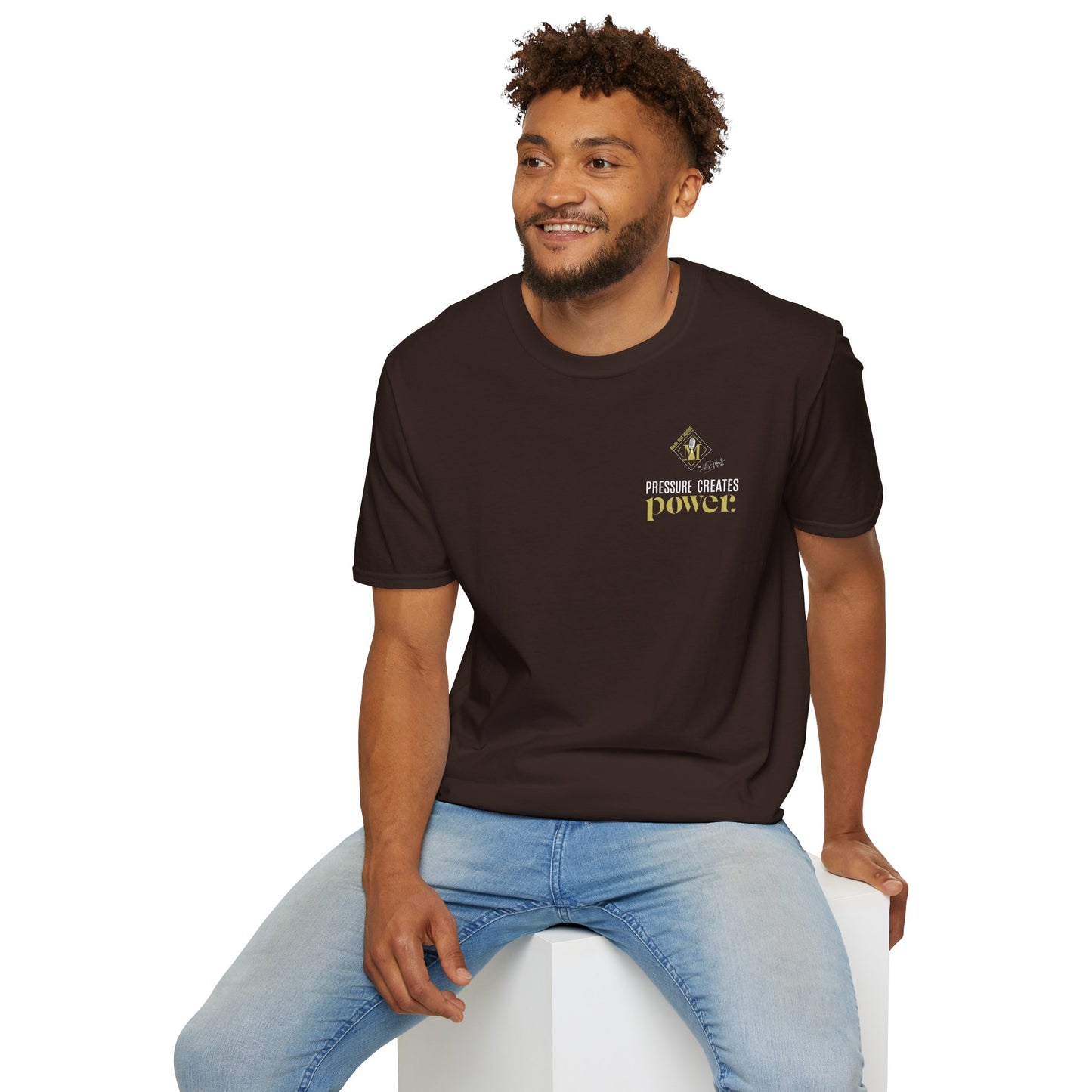 Pressure Creates Power Unisex Softstyle T-Shirt