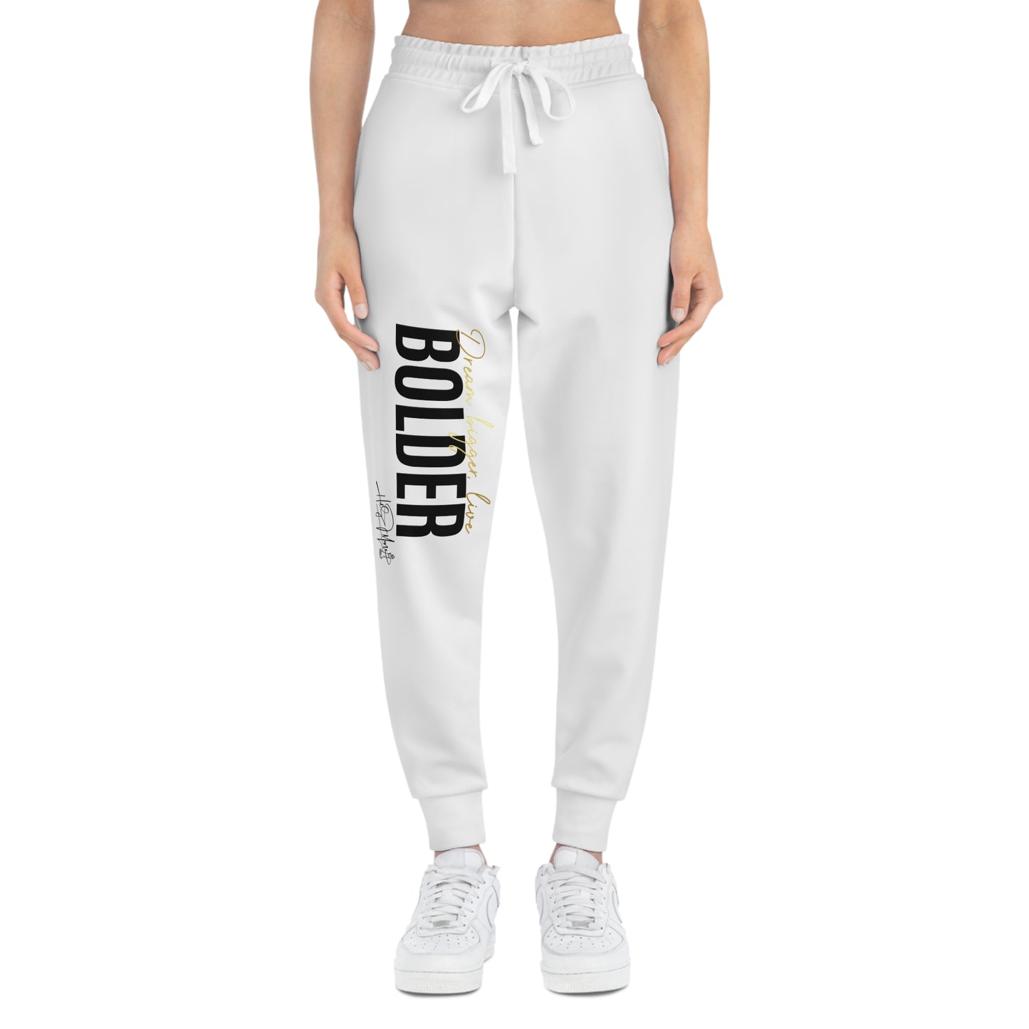 Athletic Joggers - Live Bolder White