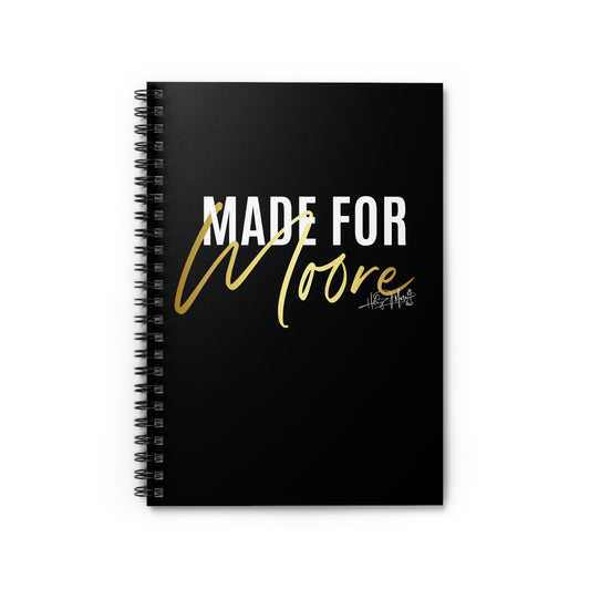 6x8 Spiral Notebook - Made For Moore Black