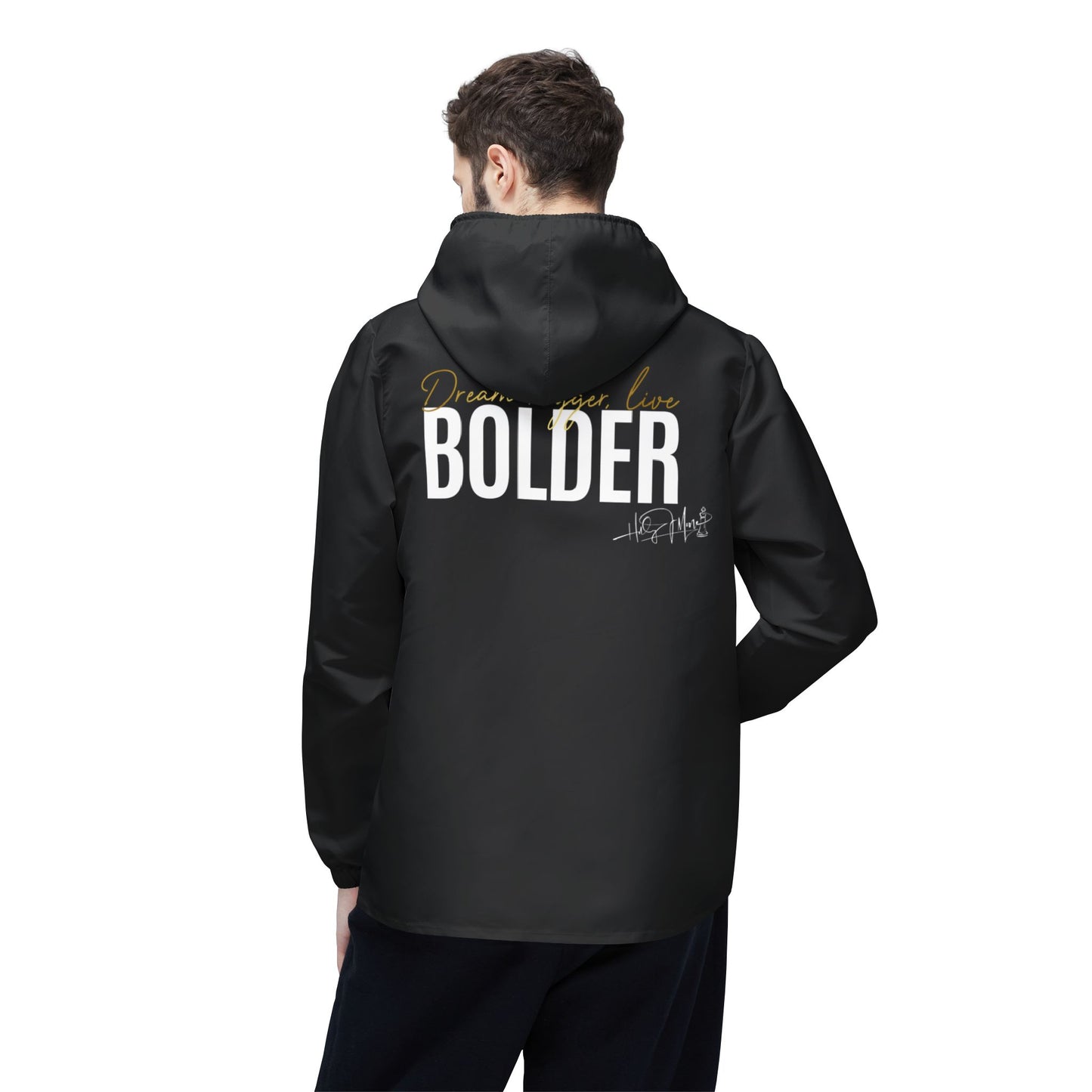 Windbreaker Jacket - Live Bolder - Black